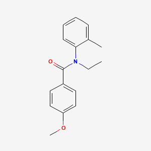 molecular formula C17H19NO2 B5581915 N-ethyl-4-methoxy-N-(2-methylphenyl)benzamide 