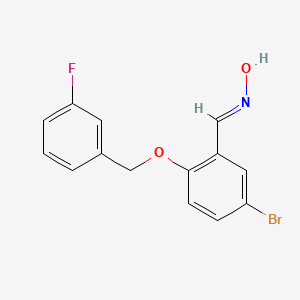 5-bromo-2-[(3-fluorobenzyl)oxy]benzaldehyde oxime