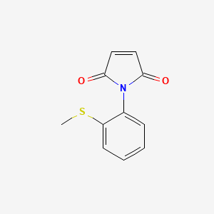 molecular formula C11H9NO2S B5581934 1-[2-(甲硫基)苯基]-1H-吡咯-2,5-二酮 