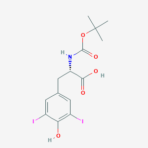 molecular formula C14H17I2NO5 B558194 Boc-3,5-二碘-L-酪氨酸 CAS No. 62129-53-7