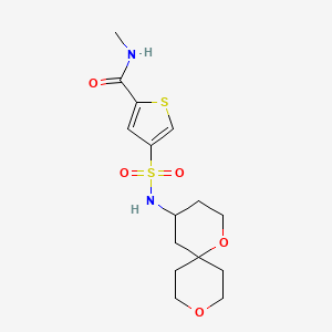 4-[(1,9-dioxaspiro[5.5]undec-4-ylamino)sulfonyl]-N-methylthiophene-2-carboxamide