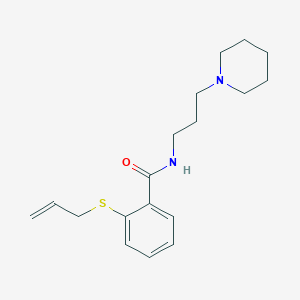 2-(allylthio)-N-[3-(1-piperidinyl)propyl]benzamide