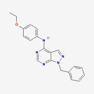 molecular formula C20H19N5O B5582003 1-benzyl-N-(4-ethoxyphenyl)-1H-pyrazolo[3,4-d]pyrimidin-4-amine 