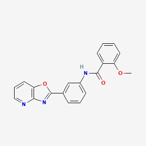 2-methoxy-N-(3-[1,3]oxazolo[4,5-b]pyridin-2-ylphenyl)benzamide