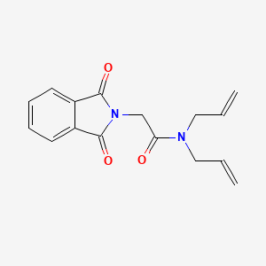 molecular formula C16H16N2O3 B5582011 N,N-二烯丙基-2-(1,3-二氧代-1,3-二氢-2H-异吲哚-2-基)乙酰胺 