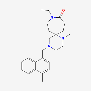 9-ethyl-1-methyl-4-[(4-methyl-1-naphthyl)methyl]-1,4,9-triazaspiro[5.6]dodecan-10-one