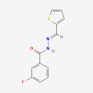 3-fluoro-N'-(2-thienylmethylene)benzohydrazide