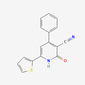 2-oxo-4-phenyl-6-(2-thienyl)-1,2-dihydro-3-pyridinecarbonitrile