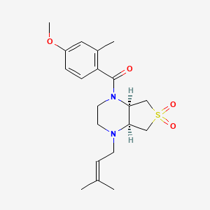 (4aS*,7aR*)-1-(4-methoxy-2-methylbenzoyl)-4-(3-methyl-2-buten-1-yl)octahydrothieno[3,4-b]pyrazine 6,6-dioxide