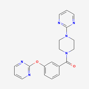 2-{4-[3-(2-pyrimidinyloxy)benzoyl]-1-piperazinyl}pyrimidine