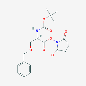 molecular formula C19H24N2O7 B558215 Boc-丝(苄)-OSu CAS No. 13650-73-2
