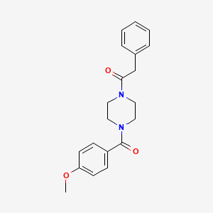 1-[4-(4-Methoxybenzoyl)piperazin-1-yl]-2-phenylethanone