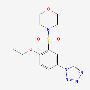 4-[2-ETHOXY-5-(1H-1,2,3,4-TETRAZOL-1-YL)BENZENESULFONYL]MORPHOLINE