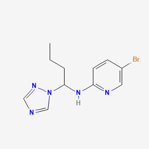 5-bromo-N-[1-(1H-1,2,4-triazol-1-yl)butyl]-2-pyridinamine