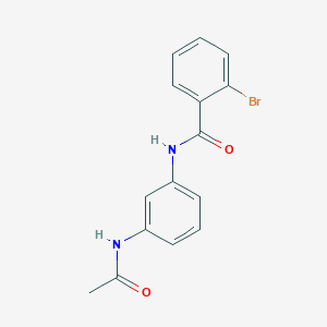 molecular formula C15H13BrN2O2 B5582223 N-[3-(acetylamino)phenyl]-2-bromobenzamide 