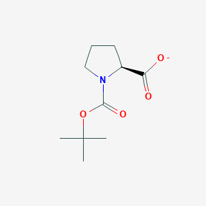 molecular formula C10H16NO4- B558224 Boc-L-proline CAS No. 15761-39-4