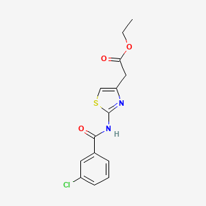 (2-(3-CHLORO-BENZOYLAMINO)-THIAZOL-4-YL)-ACETIC ACID ETHYL ESTER