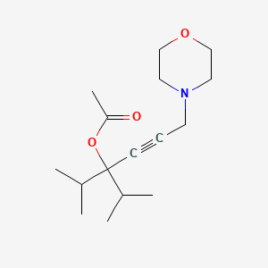 1,1-diisopropyl-4-(4-morpholinyl)-2-butyn-1-yl acetate