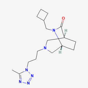 (1S*,5R*)-6-(cyclobutylmethyl)-3-[3-(5-methyl-1H-tetrazol-1-yl)propyl]-3,6-diazabicyclo[3.2.2]nonan-7-one