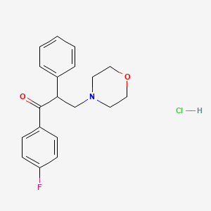 1-(4-fluorophenyl)-3-morpholin-4-yl-2-phenylpropan-1-one;hydrochloride