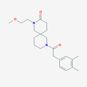 8-[(3,4-dimethylphenyl)acetyl]-2-(2-methoxyethyl)-2,8-diazaspiro[5.5]undecan-3-one