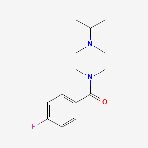 molecular formula C14H19FN2O B5582335 (4-fluorophenyl)-(4-propan-2-ylpiperazin-1-yl)methanone 