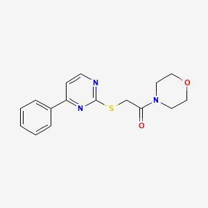 4-{[(4-phenyl-2-pyrimidinyl)thio]acetyl}morpholine