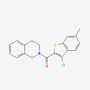 2-[(3-chloro-6-methyl-1-benzothien-2-yl)carbonyl]-1,2,3,4-tetrahydroisoquinoline