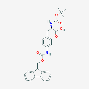 molecular formula C29H30N2O6 B558241 Boc-4-(fmoc-氨基)-l-苯丙氨酸 CAS No. 114346-31-5