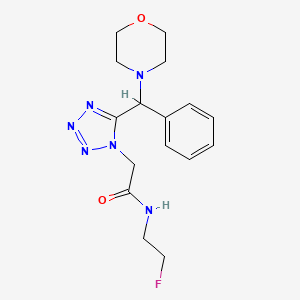 N-(2-fluoroethyl)-2-{5-[4-morpholinyl(phenyl)methyl]-1H-tetrazol-1-yl}acetamide