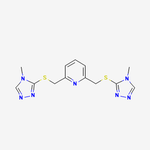 2,6-Bis[(4-methyl-1,2,4-triazol-3-yl)sulfanylmethyl]pyridine