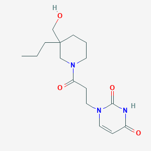 1-{3-[3-(hydroxymethyl)-3-propyl-1-piperidinyl]-3-oxopropyl}-2,4(1H,3H)-pyrimidinedione