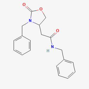 N-benzyl-2-(3-benzyl-2-oxo-1,3-oxazolidin-4-yl)acetamide