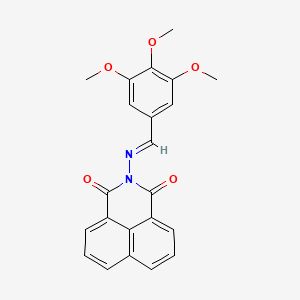 2-{[(E)-1-(3,4,5-trimethoxyphenyl)methylidene]amino}-1H-benzo[de]isoquinoline-1,3(2H)-dione