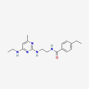 4-ethyl-N-(2-{[4-(ethylamino)-6-methyl-2-pyrimidinyl]amino}ethyl)benzamide