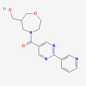 {4-[(2-pyridin-3-ylpyrimidin-5-yl)carbonyl]-1,4-oxazepan-6-yl}methanol