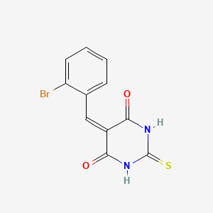 5-[(2-bromophenyl)methylidene]-2-sulfanylidene-1,3-diazinane-4,6-dione