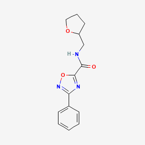 N-(oxolan-2-ylmethyl)-3-phenyl-1,2,4-oxadiazole-5-carboxamide