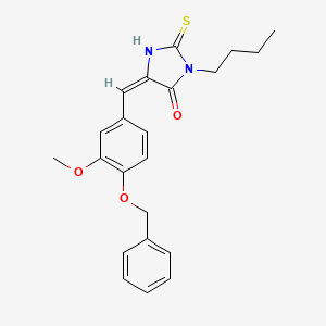 5-[4-(benzyloxy)-3-methoxybenzylidene]-3-butyl-2-thioxo-4-imidazolidinone