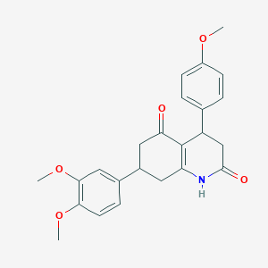 7-(3,4-dimethoxyphenyl)-4-(4-methoxyphenyl)-4,6,7,8-tetrahydro-2,5(1H,3H)-quinolinedione