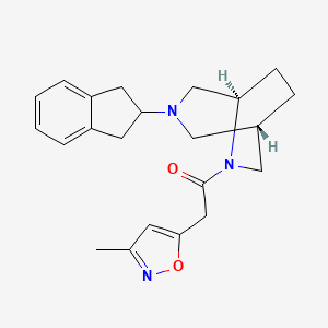 (1S*,5R*)-3-(2,3-dihydro-1H-inden-2-yl)-6-[(3-methyl-5-isoxazolyl)acetyl]-3,6-diazabicyclo[3.2.2]nonane