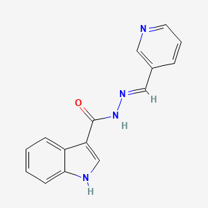 N'-(3-pyridinylmethylene)-1H-indole-3-carbohydrazide