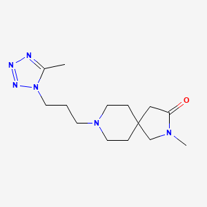 2-methyl-8-[3-(5-methyl-1H-tetrazol-1-yl)propyl]-2,8-diazaspiro[4.5]decan-3-one