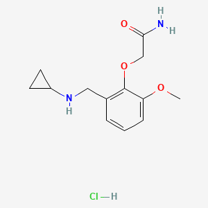 2-{2-[(cyclopropylamino)methyl]-6-methoxyphenoxy}acetamide hydrochloride