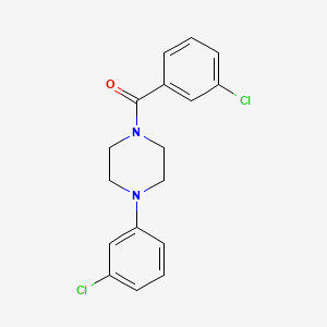 molecular formula C17H16Cl2N2O B5582726 1-(3-chlorobenzoyl)-4-(3-chlorophenyl)piperazine 