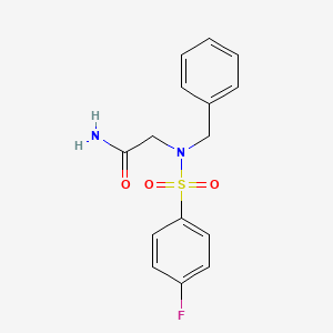 N~2~-benzyl-N~2~-[(4-fluorophenyl)sulfonyl]glycinamide