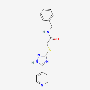 N-benzyl-2-{[5-(4-pyridinyl)-4H-1,2,4-triazol-3-yl]thio}acetamide