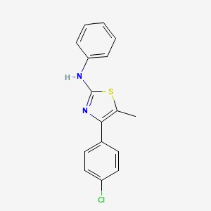 4-(4-chlorophenyl)-5-methyl-N-phenyl-1,3-thiazol-2-amine