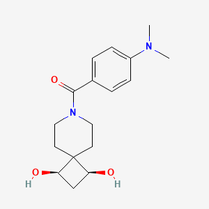 (1R*,3S*)-7-[4-(dimethylamino)benzoyl]-7-azaspiro[3.5]nonane-1,3-diol