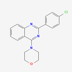 2-(4-chlorophenyl)-4-(4-morpholinyl)quinazoline